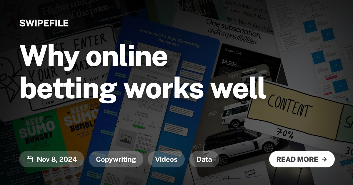 Why online betting works well