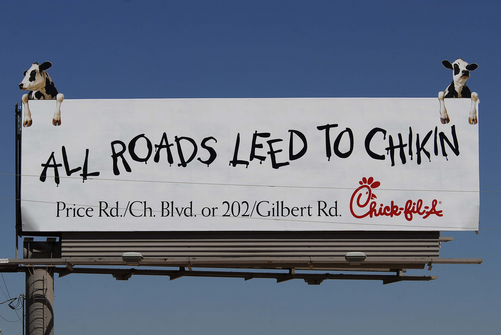 chik fil a billboard