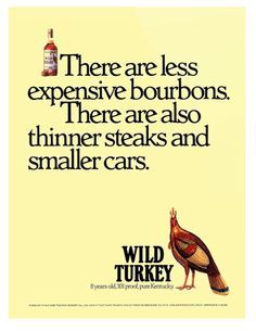 wild turkey bourbon ad