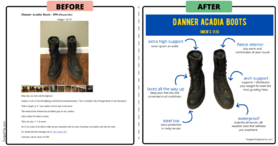 craigslist boots ad before after