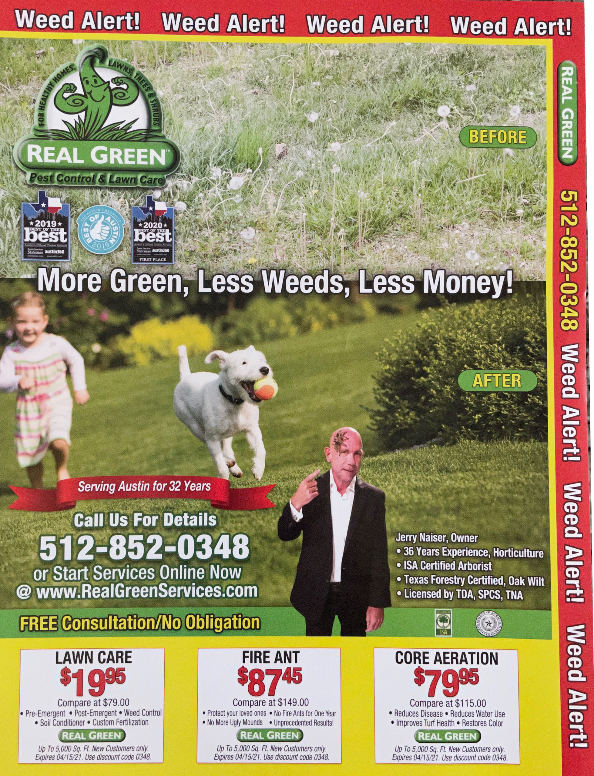 Real green direct mail  back
